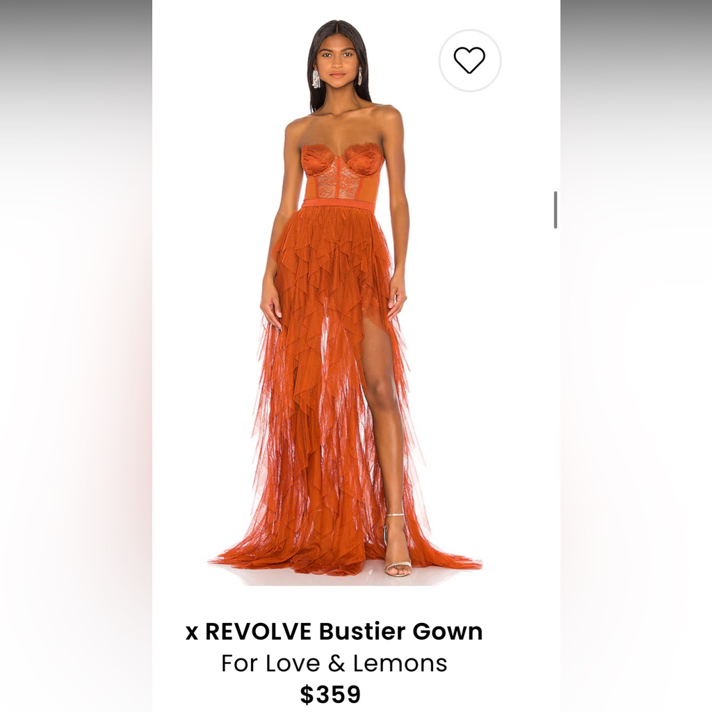 For Love And Lemons High Low Orange Dress